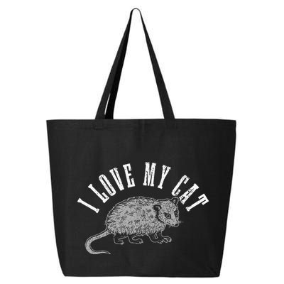 Opossum I Love My Cat Funny Opossum 25L Jumbo Tote