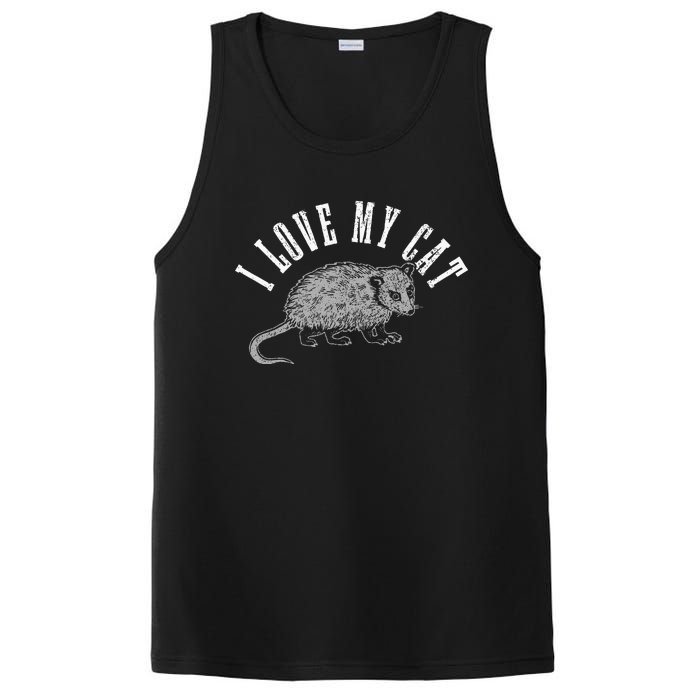 Opossum I Love My Cat Funny Opossum PosiCharge Competitor Tank