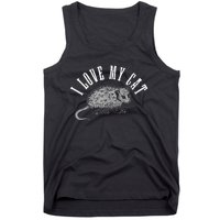 Opossum I Love My Cat Funny Opossum Tank Top