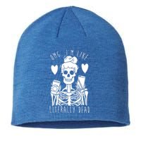 Omg Im Like Literally Dead Lazy Halloween Costume Skeleton Gift Sustainable Beanie