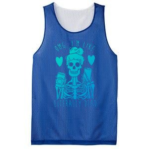 Omg Im Like Literally Dead Lazy Halloween Costume Skeleton Gift Mesh Reversible Basketball Jersey Tank