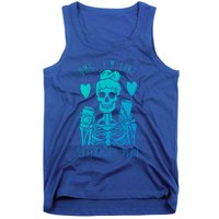 Omg Im Like Literally Dead Lazy Halloween Costume Skeleton Gift Tank Top