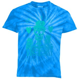 Omg Im Like Literally Dead Lazy Halloween Costume Skeleton Gift Kids Tie-Dye T-Shirt