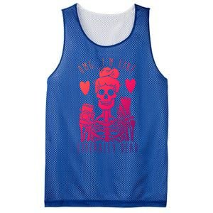 Omg Im Like Literally Dead Lazy Halloween Costume Skeleton Gift Mesh Reversible Basketball Jersey Tank