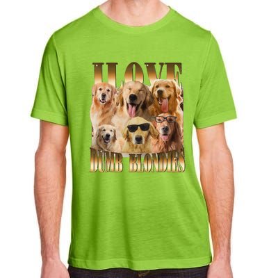 Outfit I Love Dumb Blondes Funny Meme Dog Lover Adult ChromaSoft Performance T-Shirt