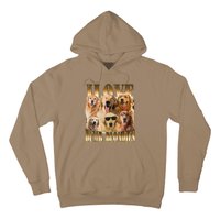 Outfit I Love Dumb Blondes Funny Meme Dog Lover Hoodie