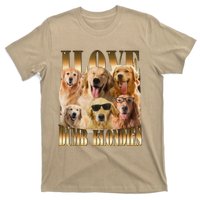 Outfit I Love Dumb Blondes Funny Meme Dog Lover T-Shirt