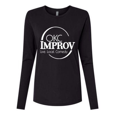 Okc Improv Live Local Comedy Womens Cotton Relaxed Long Sleeve T-Shirt