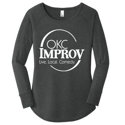 Okc Improv Live Local Comedy Women's Perfect Tri Tunic Long Sleeve Shirt