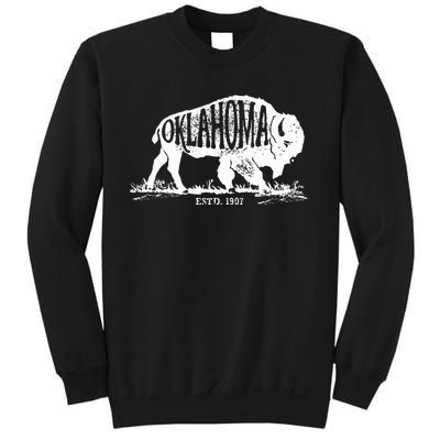 Oklahoma I Love State Arrow Bison Buffalo Sweatshirt