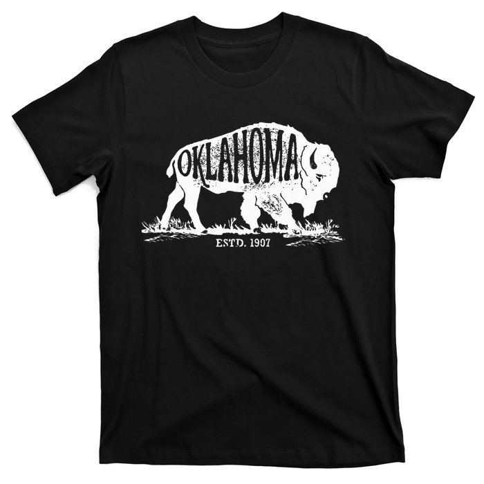 Oklahoma I Love State Arrow Bison Buffalo T-Shirt