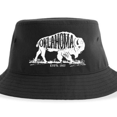 Oklahoma I Love State Arrow Bison Buffalo Sustainable Bucket Hat