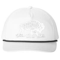 Oklahoma I Love State Arrow Bison Buffalo Snapback Five-Panel Rope Hat