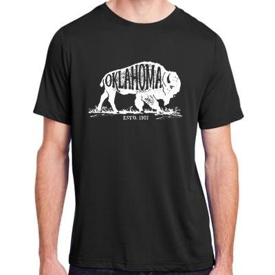 Oklahoma I Love State Arrow Bison Buffalo Adult ChromaSoft Performance T-Shirt