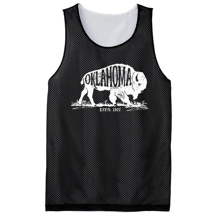 Oklahoma I Love State Arrow Bison Buffalo Mesh Reversible Basketball Jersey Tank