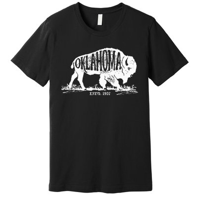 Oklahoma I Love State Arrow Bison Buffalo Premium T-Shirt