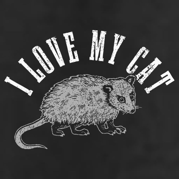 Opossum I Love My Cat Funny Opossum Adult Drive Performance Visor