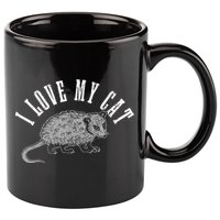 Opossum I Love My Cat Funny Opossum 11oz C Handle Ceramic Mug