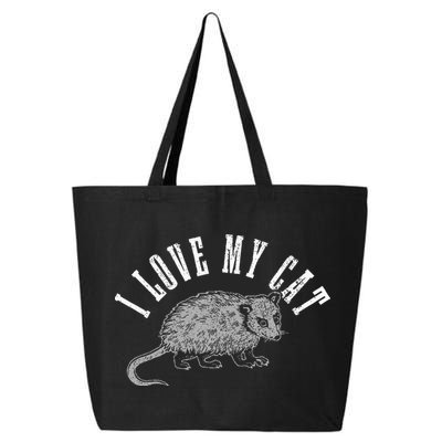Opossum I Love My Cat Funny Opossum 25L Jumbo Tote