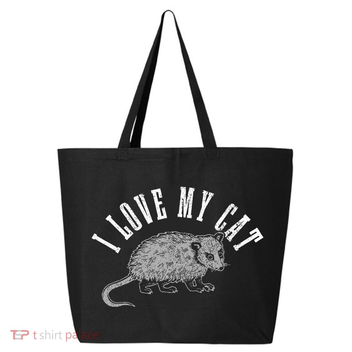 Opossum I Love My Cat Funny Opossum 25L Jumbo Tote