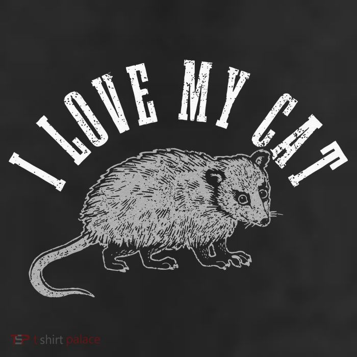 Opossum I Love My Cat Funny Opossum 25L Jumbo Tote
