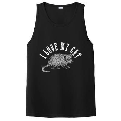Opossum I Love My Cat Funny Opossum PosiCharge Competitor Tank