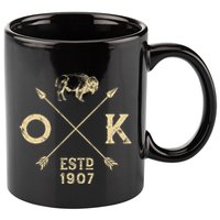 Oklahoma I Love State Arrow Bison Buffalo 11oz C Handle Ceramic Mug