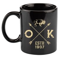 Oklahoma I Love State Arrow Bison Buffalo 11oz C Handle Ceramic Mug