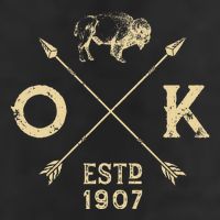 Oklahoma I Love State Arrow Bison Buffalo 11oz C Handle Ceramic Mug