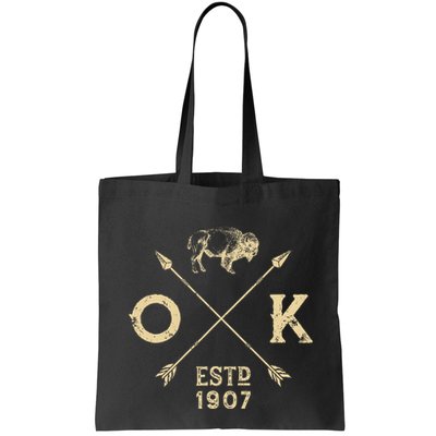 Oklahoma I Love State Arrow Bison Buffalo Bag