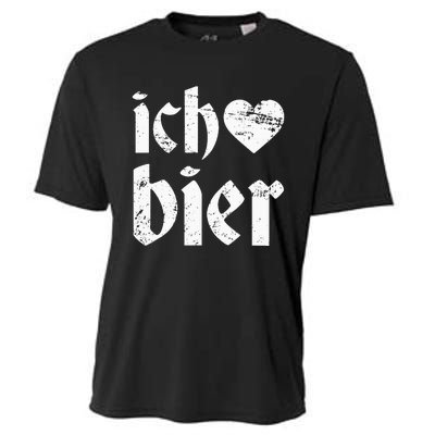 Oktoberfest I Love Beer Ich Heart Bier German Drinking Cooling Performance Crew T-Shirt