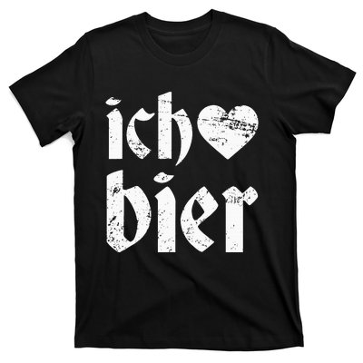 Oktoberfest I Love Beer Ich Heart Bier German Drinking T-Shirt