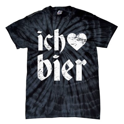 Oktoberfest I Love Beer Ich Heart Bier German Drinking Tie-Dye T-Shirt