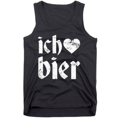 Oktoberfest I Love Beer Ich Heart Bier German Drinking Tank Top