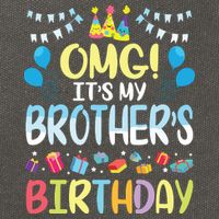OMG Its My Brothers Birthday Happy To Me You Sister Cousin Cotton Canvas Backpack