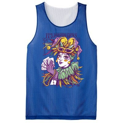 Official It's Mardi Gras Masquerade Fat Tuesday Shrove Gift Mesh Reversible Basketball Jersey Tank