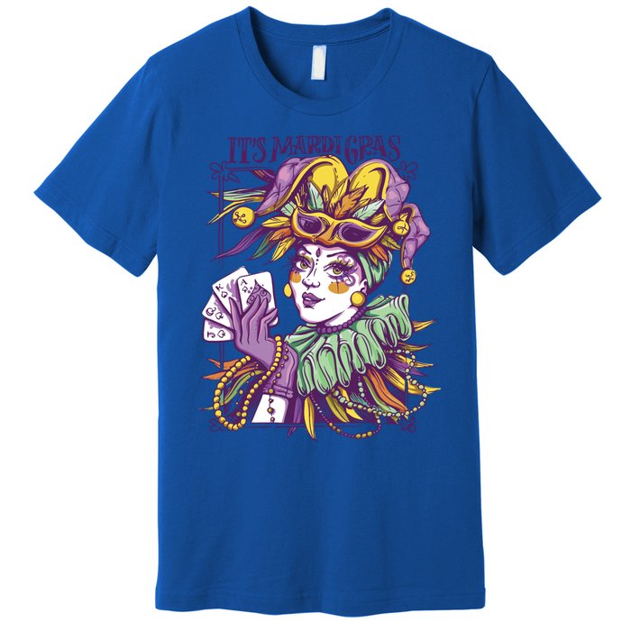 Official It's Mardi Gras Masquerade Fat Tuesday Shrove Gift Premium T-Shirt