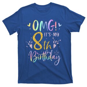 OMG Its My 8th Birthday Gifts Eight 8 Year Old Bday T-Shirt