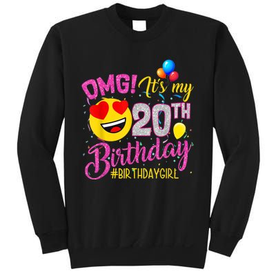 OMG It's My 20th Birthday Girl 20 Years old Birthday Sweatshirt