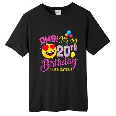 OMG It's My 20th Birthday Girl 20 Years old Birthday Tall Fusion ChromaSoft Performance T-Shirt