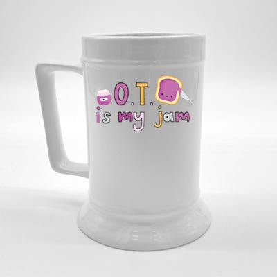 Ot Is My Jam Ot Occupational Therapy Beer Stein