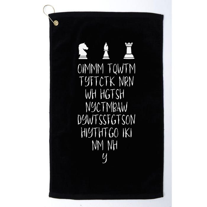 Once I Make My Move Acronym Wizard Chess Funny Gift Golf Towel