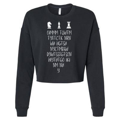 Once I Make My Move Acronym Wizard Chess Funny Gift Cropped Pullover Crew