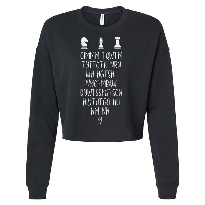 Once I Make My Move Acronym Wizard Chess Funny Gift Cropped Pullover Crew