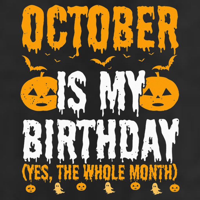 October Is My Birthday Yes The Whole Month Halloween 11oz C Handle Ceramic Mug