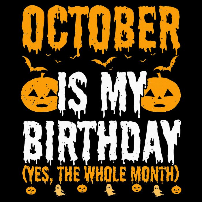 October Is My Birthday Yes The Whole Month Halloween 16 in Basic Backpack