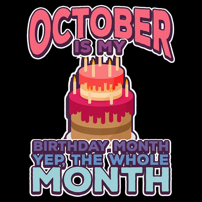 October It's My Birthday Month Yep The Whole Month Drawstring Bag