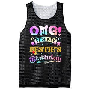 Omg Its My Besties Birthday Happy To Me You Best Friend Mesh Reversible Basketball Jersey Tank