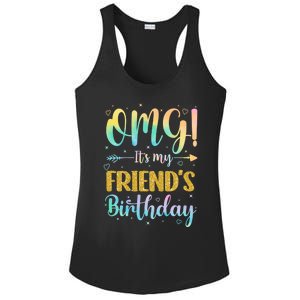 Omg ItS My FriendS Birthday Happy To Me You Sister Cousin Cute Gift Ladies PosiCharge Competitor Racerback Tank