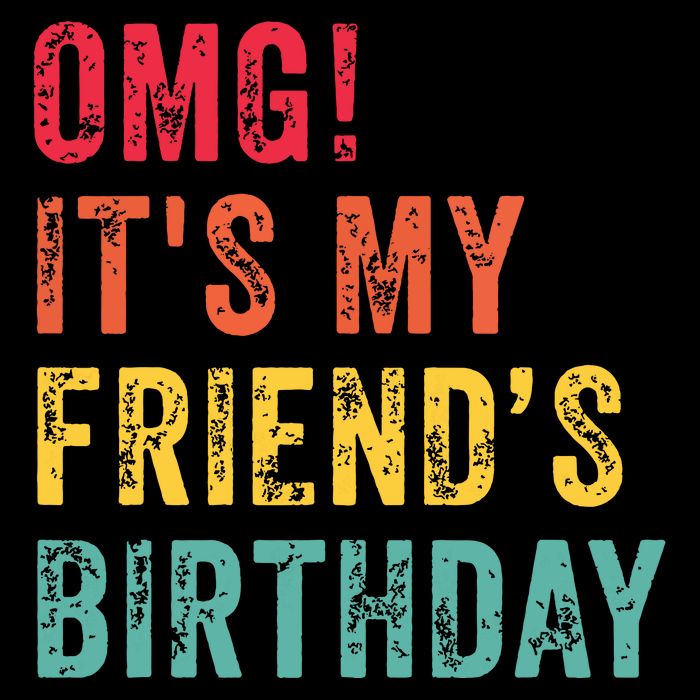 Omg Its My Friends Birthday Funny Friend Birthday Retro Impact Tech Backpack